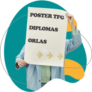 poster, diplomas y orlas