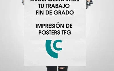 Impresión y encuadernación de TFG, TFM, tesis y posters fin de grado